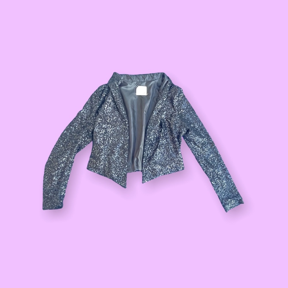 All sequin black blazer